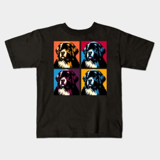 Newfoundland Dog Pop Art - Dog Lover Gifts Kids T-Shirt